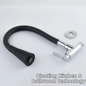 Nástenný kuchynský faucet pre studenú vodu, telo zliatiny zinku, keramický ventil, štýl ľahký luxus