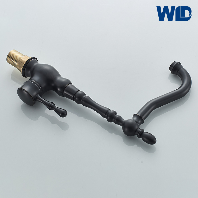 Virtuvės plautuvo maišytuvo su vario korpusu, keramikos vožtuvo šerdies, maišymo funkcija, 1/2" įėjimas/išėjimas, modelis 6006