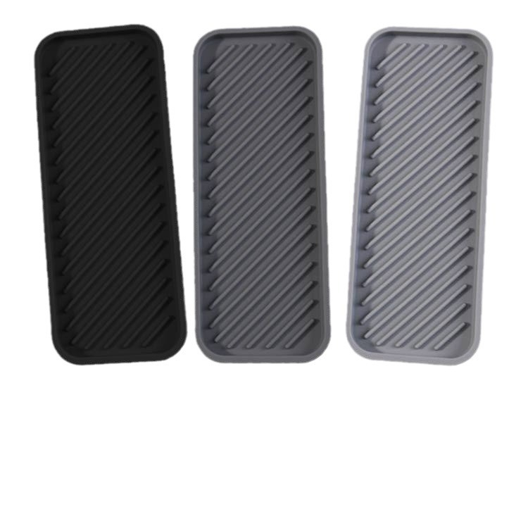 Silikona drenāžas trauks vannas istabai un virtuvei, Draining Mat sērija, logotipa drukāšana iespējama, uzsākts 2022. gadā, kastē 100 gab.