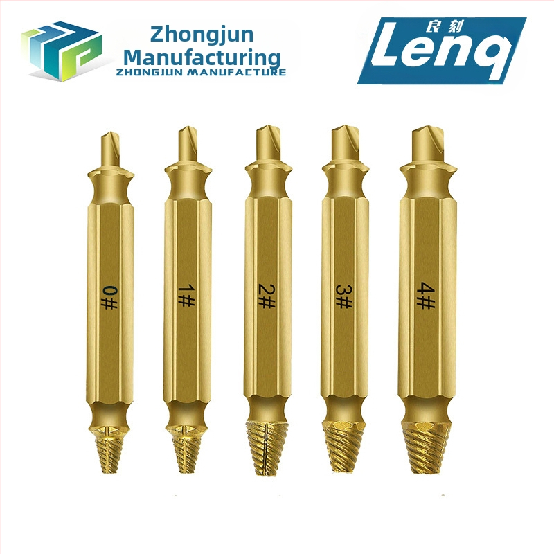 Екстрактор за счупени винтове с двойна глава в комплект инструментални аксесоари, тегло 0,08 кг, минимално количество опаковки 4