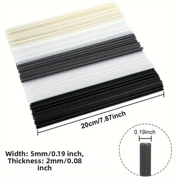 Пластмасова заваръчна пръчка за горещо топене, съвместима с PP/PE/PVC/ABS, за заваряване на пластмасови листове и тръби