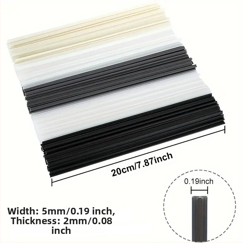 Пластмасова заваръчна пръчка за горещо топене, съвместима с PP/PE/PVC/ABS, за заваряване на пластмасови листове и тръби