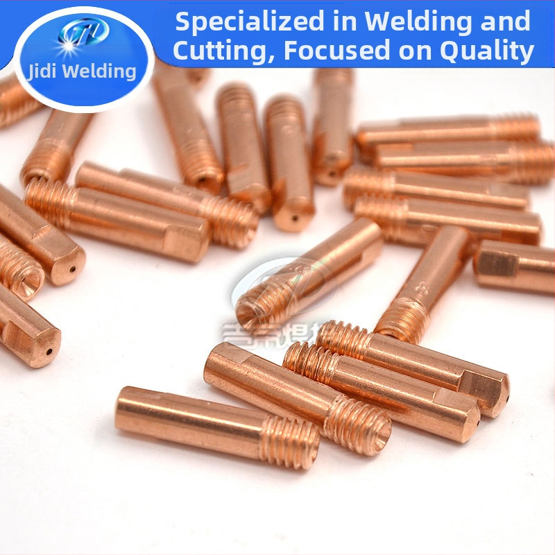 15AK проводяща дюза за заваряване, комплект 40 бр., дюза за подаване на тел за заваръчна пушка, 0.8/0.9/1.0 мм