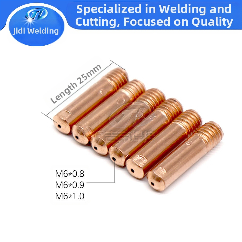15AK проводяща дюза за заваряване, комплект 40 бр., дюза за подаване на тел за заваръчна пушка, 0.8/0.9/1.0 мм