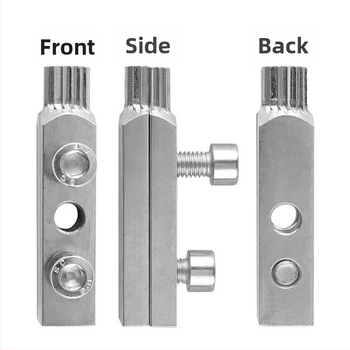 Триъгълен екстрактор за клапан за извличане на счупени винтове • Материал: сплав стомана • Модел: триъгълен екстрактор за клапан • Основна цел: екстрактор за счупени винтове