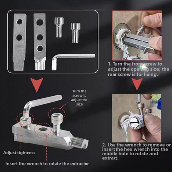 Триъгълен екстрактор за клапан за извличане на счупени винтове • Материал: сплав стомана • Модел: триъгълен екстрактор за клапан • Основна цел: екстрактор за счупени винтове