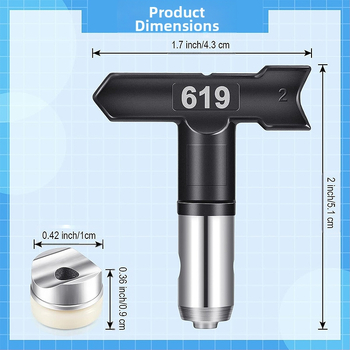 Purškimo antgalis, 286 serijos modelis, skirtas purškimui; alternatyvus pavadinimas: pistoleto antgalis