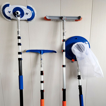 Τηλεσκοπικό κοντάρι καθαρισμού πισίνας με προσαρμογέα κράματος αλουμινίου (2 τεμ.)