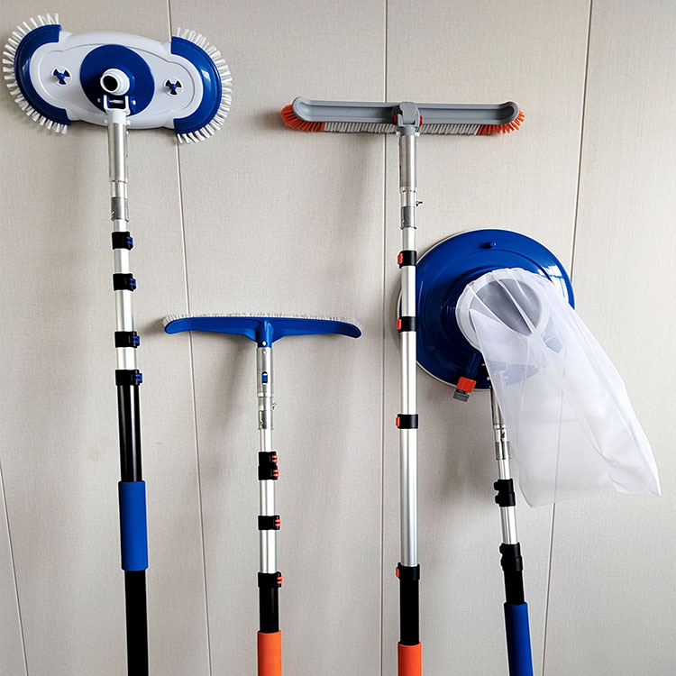 Τηλεσκοπικό κοντάρι καθαρισμού πισίνας με προσαρμογέα κράματος αλουμινίου (2 τεμ.)