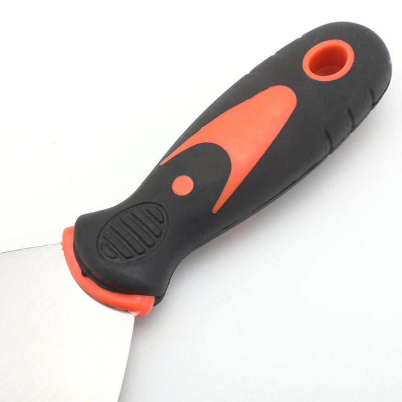 Комплект шпакловачни ножове с неръждаема стомана; двуцветни ръкохватки (дървена и пластмасова); огледално полирани ножове; набор за пясък