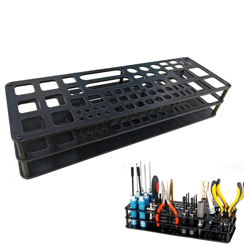 Стелаж за съхранение на инструменти за моделиране с пинцети, макетен нож и клещи