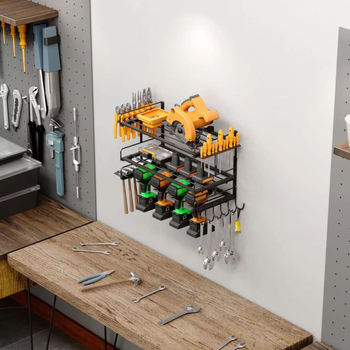 Τοίχου ραφιέρα εργαλείων από χάλυβα άνθρακα, 5 επιπέδων, πολυλειτουργικός, ρετρό στυλ