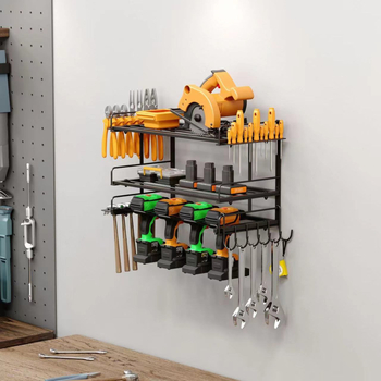 Τοίχου ραφιέρα εργαλείων από χάλυβα άνθρακα, 5 επιπέδων, πολυλειτουργικός, ρετρό στυλ