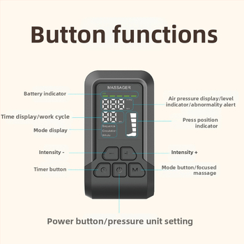Μασάζ ποδιών με αεροπίεση και ασύρματη φόρτιση, πλήρες μασάζ ποδιών, μοντέλο ST-504