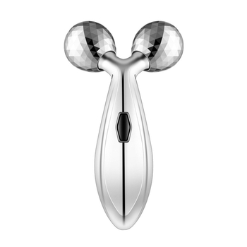 Μασάζ προσώπου με 3 κυλιόμενους κύλινδρους – χειροκίνητο, τύπος ρολλέρ, ηλεκτροπλατιωμένο περίβλημα