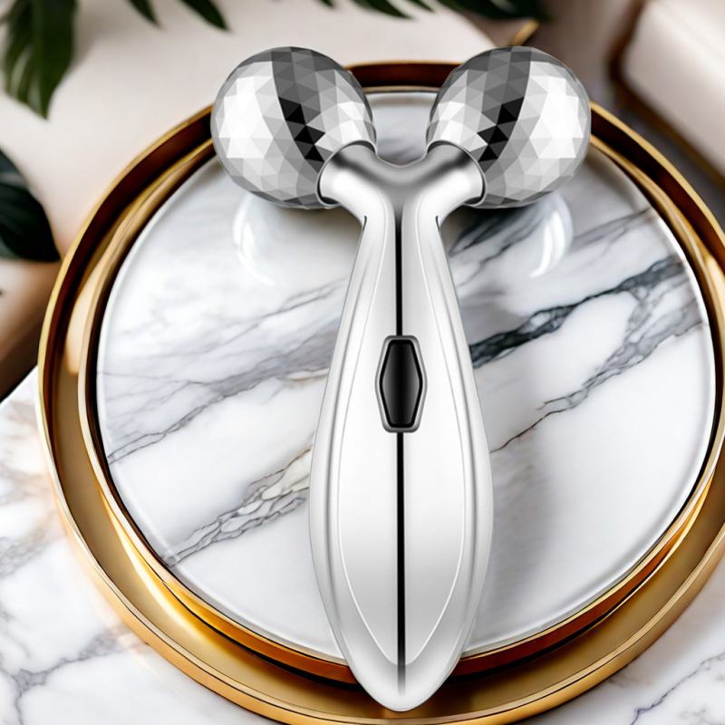 3 görgővel ellátott arckezelő masszírozó – kézi, görgő típusú, elektroplatt burkolat