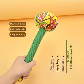 Rokas masāžas āmurs ar Artemīziju, apaļa galva, masāžai pa visu ķermeni; DIY komplekts, izlaists 2024. gadā