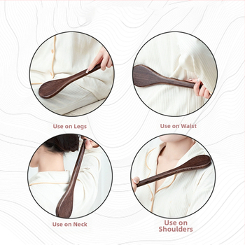 Koka meridiānu masāžas nūja – mehāniskā kontrole, apaļa masāžas galva, 1 ātrums, piemērota kaklam, atpakai, viduklim, gurniem un kājām