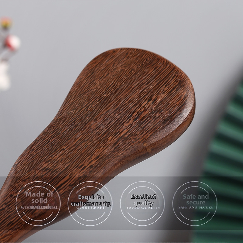 Дървен масажор за меридиани – ръчно управление, кръгла масажна глава, 1 степен, за шия, гръб, талия и крак