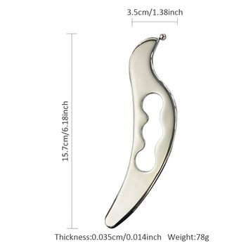 Greenstalk fasciaális kés masszázshoz, 304 rozsdamentes acél, 78 g, Származás Shenzhen