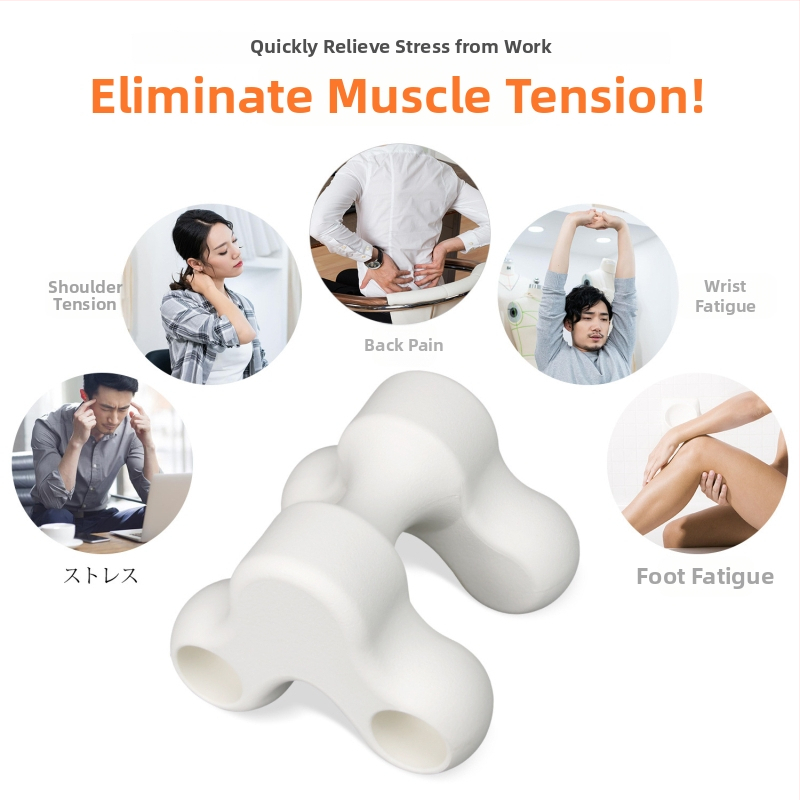 JUQI Масажна възглавничка за шията с акупунктурен масажор и топъл моксибустион, модел 21414, полипропилен