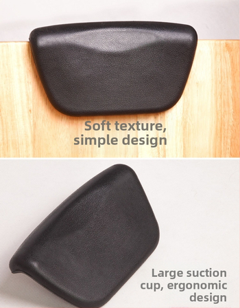 Vanjska jastučnica za glavu s tankim bridom – PU materijal, marka Concentric Bath Pillow, za masažu u kadi, oblikovanje kalupom, moderni minimalistički stil