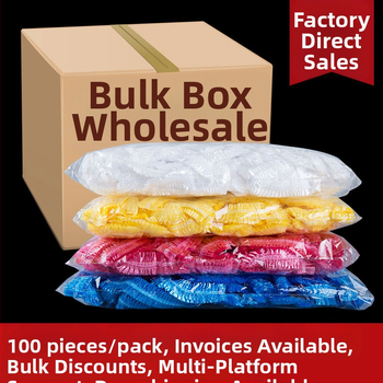 PE vienkartinė dušo kepurė su juostos forma, atspari vandeniui, išplėsta ir sutirštinta