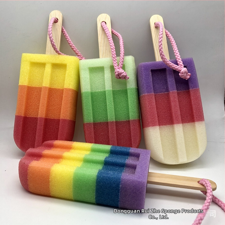 Ruize márkájú fürdőszobai tisztító szivacs fogóval, PU szivacs, 0,5 g, 100 db csomag