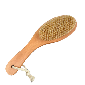 Βούρτσα ντους με καμπυλωτό, σε σχήμα ποδιού κοτόπουλου, χειρολαβή και τρίχες από χοίρο – χειροκίνητη μασάζ απολεπιστική βούρτσα