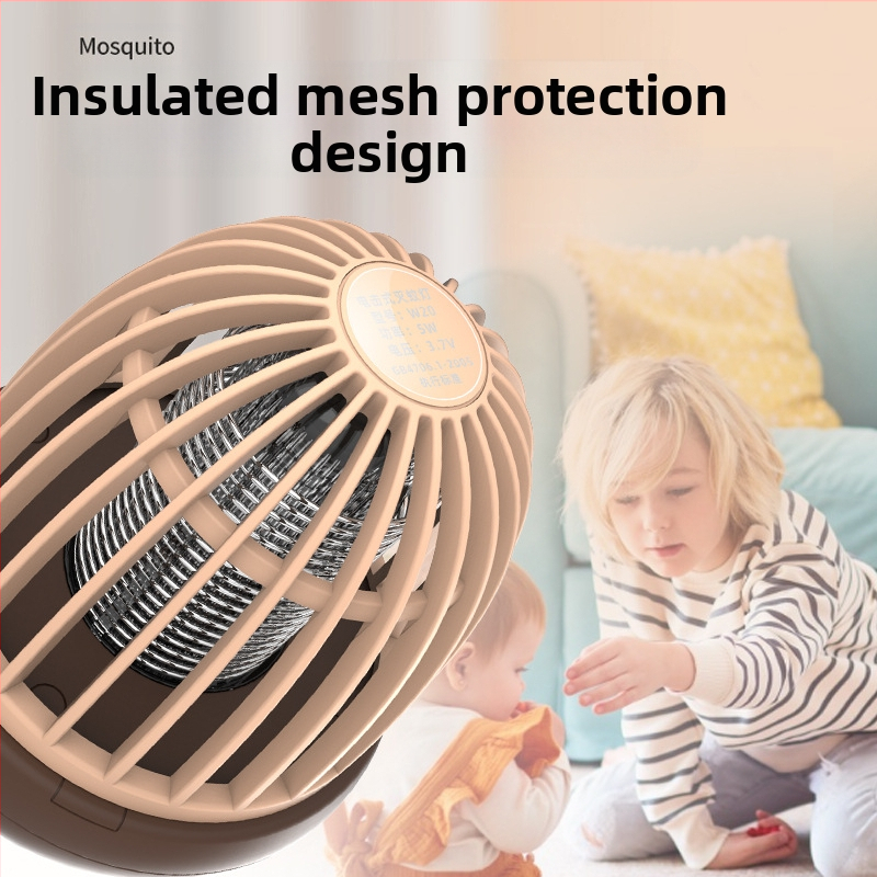 Лампа за убиване на комари с LED осветление, USB презареждаща, за външна употреба, улов чрез светлинна вълна, подходяща за площи 51–100 м², пусната през 2022 г.