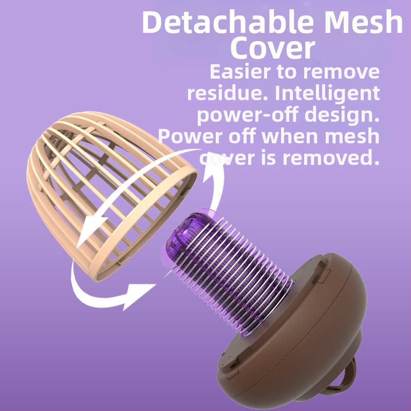 Лампа за убиване на комари с LED осветление, USB презареждаща, за външна употреба, улов чрез светлинна вълна, подходяща за площи 51–100 м², пусната през 2022 г.