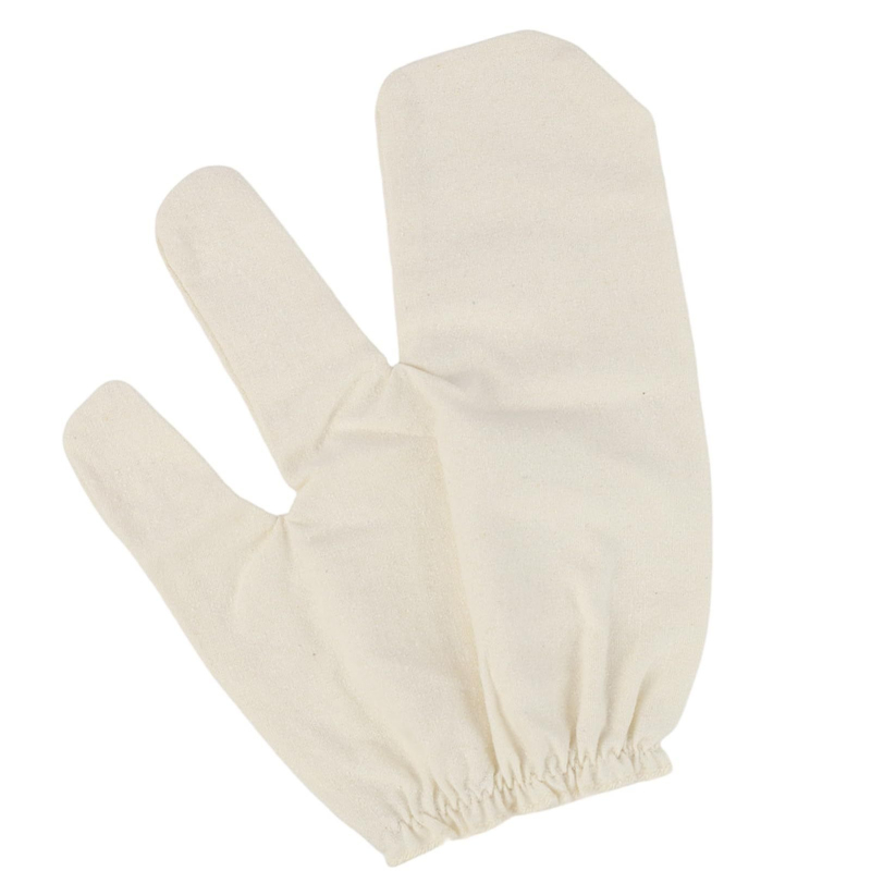 Dviejų pirštų šveičiamųjų pirštinių iš Mulberry šilko, masažo dušo pirštinės, pašalina negyvas odos ląsteles