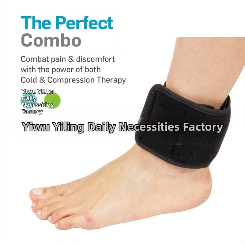 Sada gélových ľadových balíčkov pre lakť, členok a nohu – studená a teplá terapia s upevňovacím pásom, univerzálny model, infra ohrev