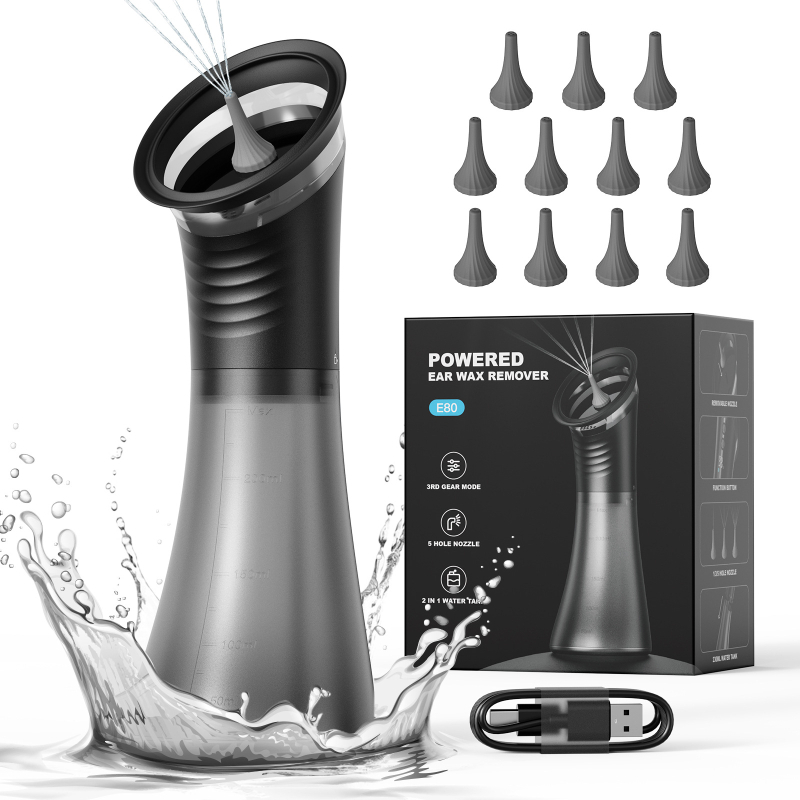 Φορητή συσκευή καθαρισμού αυτιών με σετ κουταλιών αυτιών με μεγεθυντικό φακό, ABS, 36 τεμάχια ανά κουτί