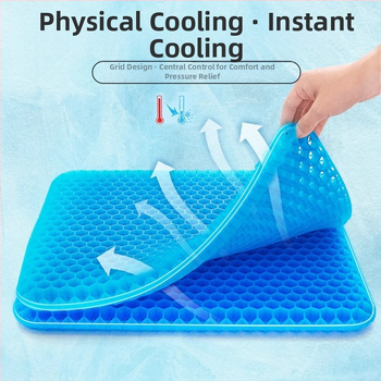 Μαξιλαράκι καθίσματος Manzi — Gel υλικό, γέμισμα σιλικόνης, μοντέρνο μινιμαλιστικό στυλ, κατάλληλο για γραφείο