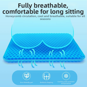 Μαξιλαράκι καθίσματος Manzi — Gel υλικό, γέμισμα σιλικόνης, μοντέρνο μινιμαλιστικό στυλ, κατάλληλο για γραφείο