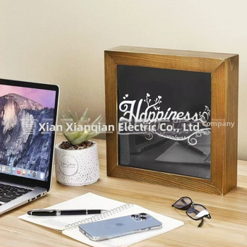 Ξύλινο κρυφό κουτί για χρήματα με συρόμενο χώρο αποθήκευσης και φωτογραφικό πλαίσιο τοίχου - Μοντέρνος μινιμαλιστικός οργανωτής