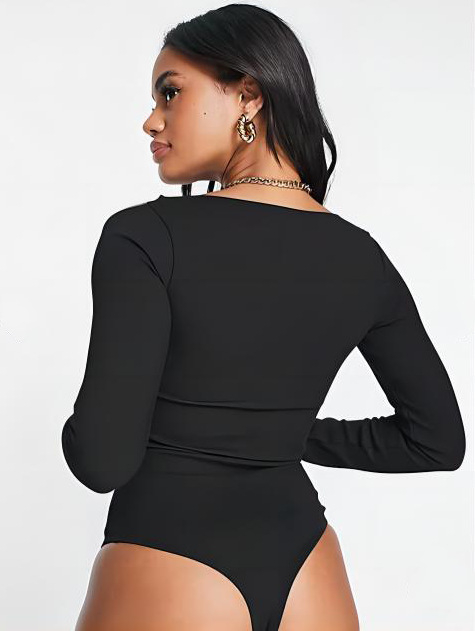 Overál hosszú ujjú, kerek nyakú, poliészter-elasztán keverék, karcsúsított szabás, utcai hipster stílus