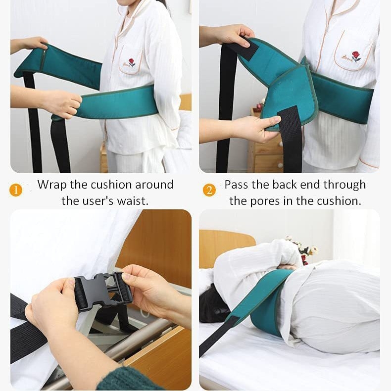 Ágyhoz rögzítő öv – nejlon, deréknál használható, OEM