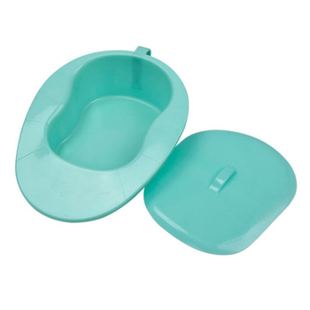 Plastmasas gultnes podiņš ar vāku, paredzēts gultā guļošiem pacientiem, biezināts dizains, apmēram 950 g, iepakojums kartonā