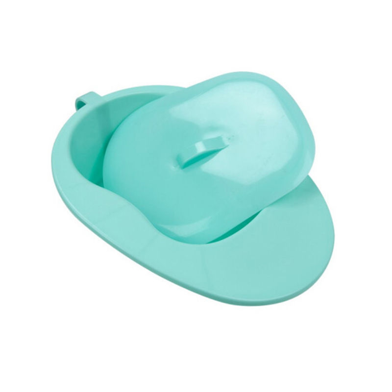 Plastmasas gultnes podiņš ar vāku, paredzēts gultā guļošiem pacientiem, biezināts dizains, apmēram 950 g, iepakojums kartonā