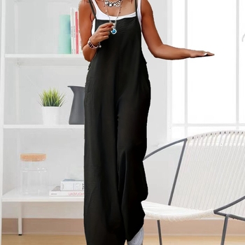 Дамски гащеризон: полиестер, tie-dye, свободна талия, свободни панталони