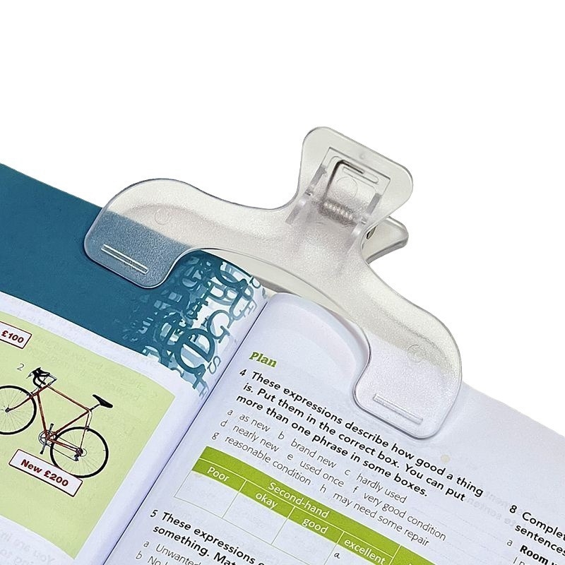 Skaidrus plastikinis užrašų laikiklis – studentams, daugiafunkcinis su tvirta fiksacija