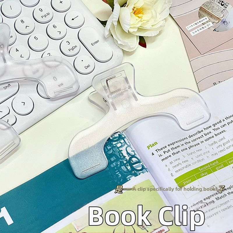 Skaidrus plastikinis užrašų laikiklis – studentams, daugiafunkcinis su tvirta fiksacija