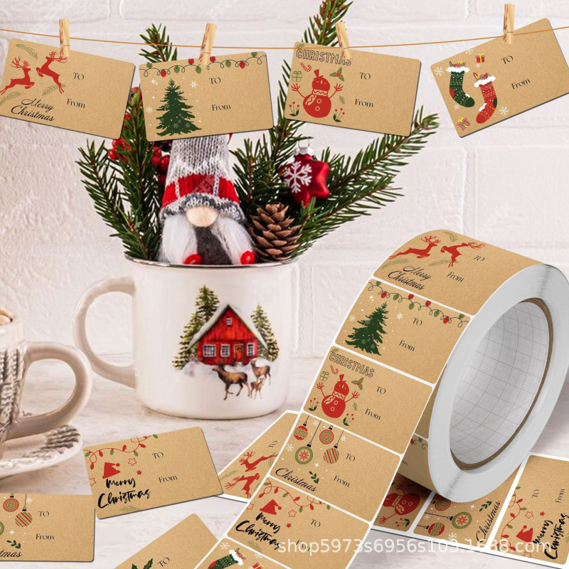 Коледен декоративен стикер – Материал: покрита хартия; Код на продукта AL829187235490; Категория: карикатура; Стил: модерен минималистичен; Дизайн: елен и черна дъска върху стъкло