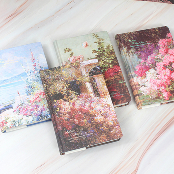 DIY ръчно изработен твърд дневник с вътрешни страници, нишково подвързване, творчески стил