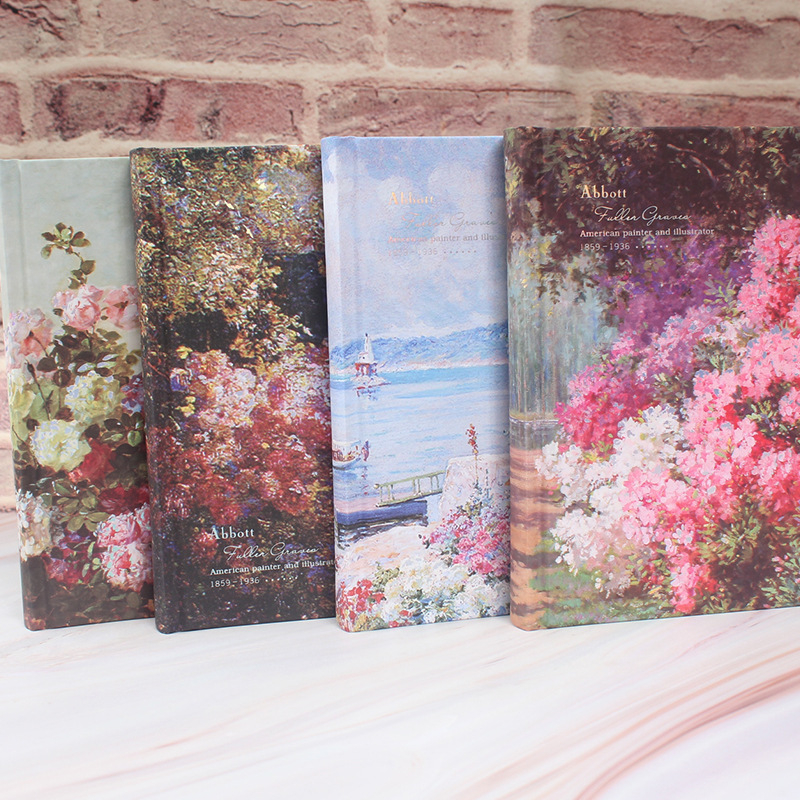 DIY ръчно изработен твърд дневник с вътрешни страници, нишково подвързване, творчески стил