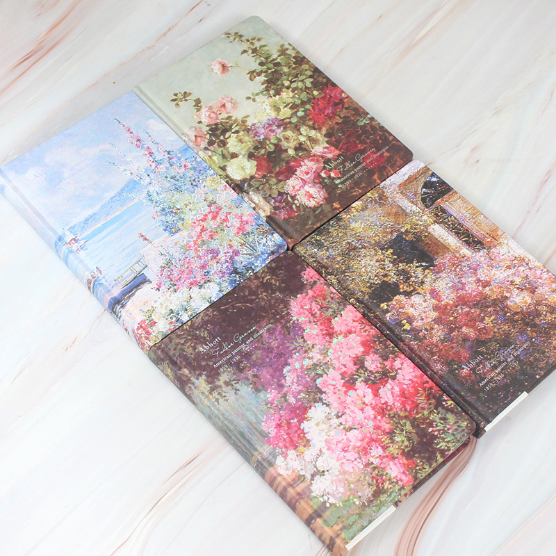 DIY ръчно изработен твърд дневник с вътрешни страници, нишково подвързване, творчески стил