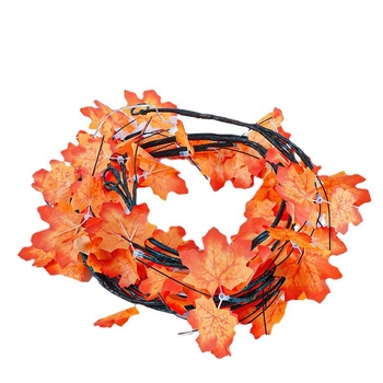 LED φωτάκι δέντρου με σχέδιο φύλλου σφενδάμου από ρατάν, μοντέλο 7G, Φωτεινότητα 1000 lm, Προστασία IP44, διάρκεια ζωής 10000 ωρών, Υλικό περιβλήματος: δερμάτινο κορδόνι