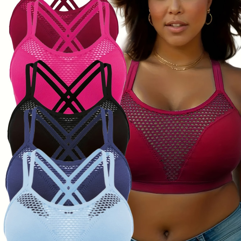 Bešliniu siūlių nėrinių liemenėlė su pečių iškirpimais, beformės kaušės, pagrindinis audinys: nailonas, įdaila: medvilnė, susiuvimo funkcija